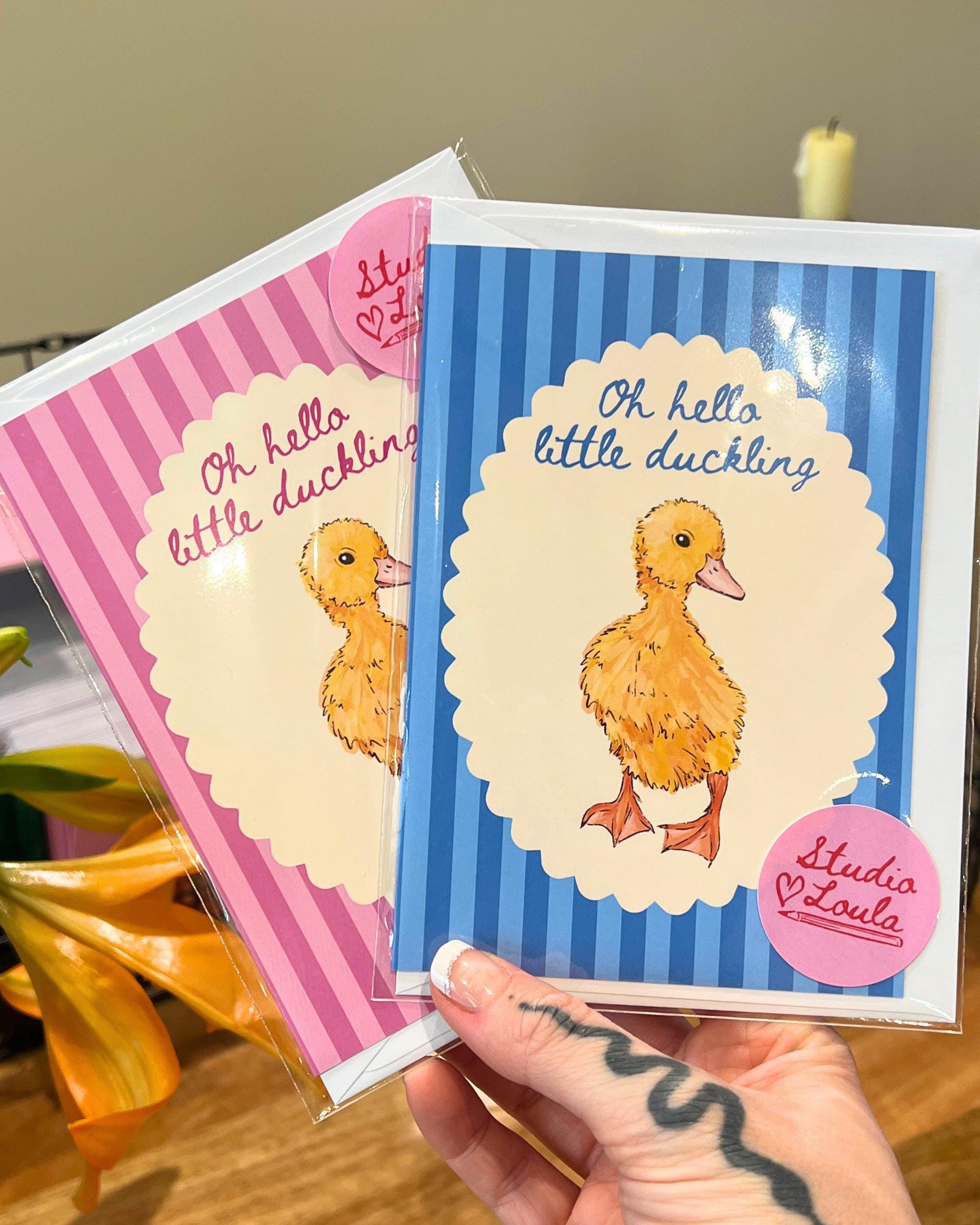 Oh Hello Little Duckling - Baby Girl Card