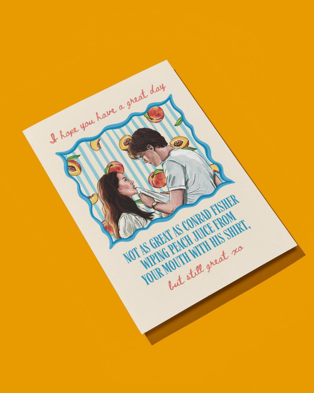 Conrad & Belly ‘Peach Scene’ Birthday Card