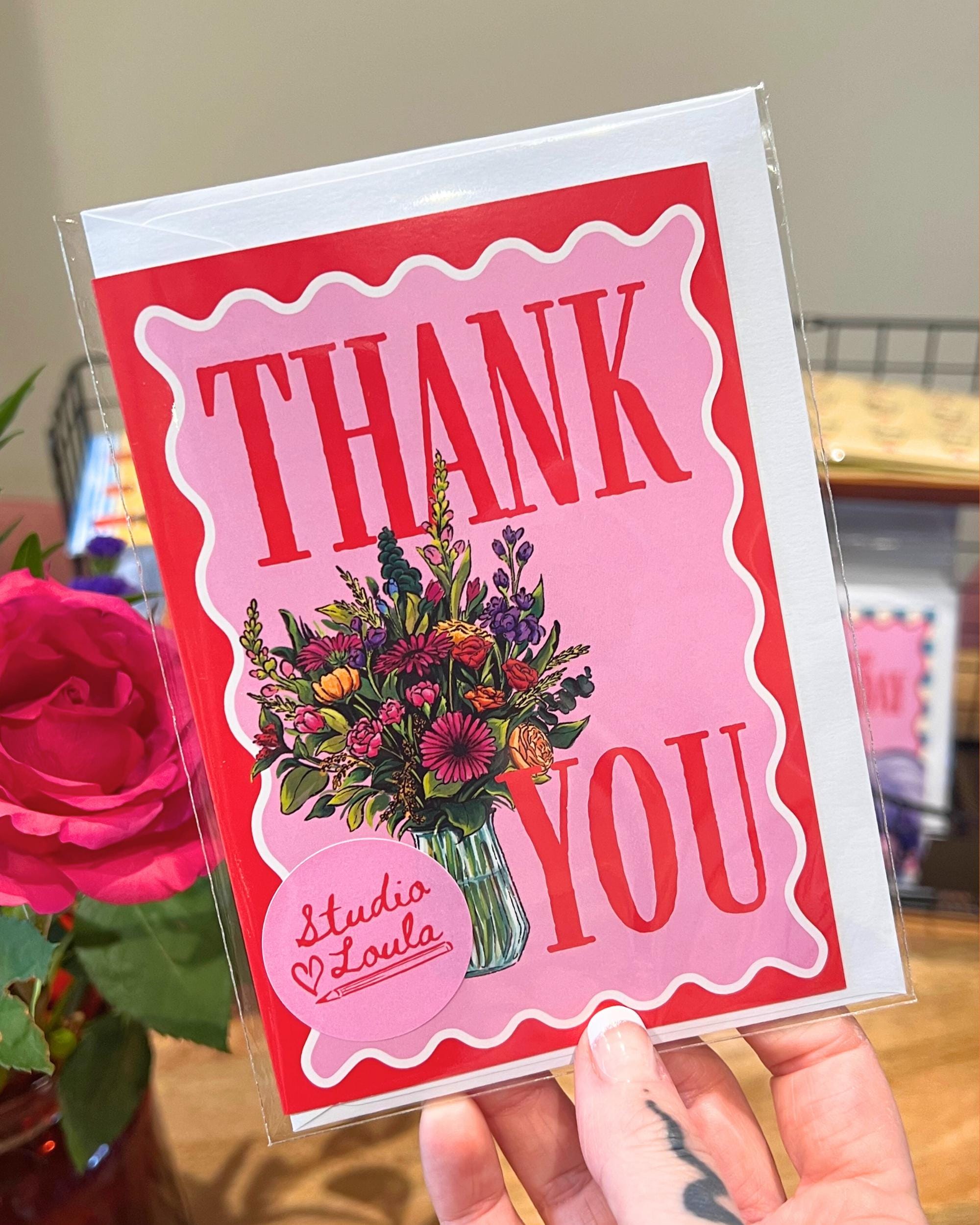 Bouquet Thank You Card