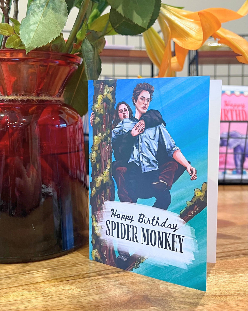 Twilight ‘Spider Monkey’ Birthday Card
