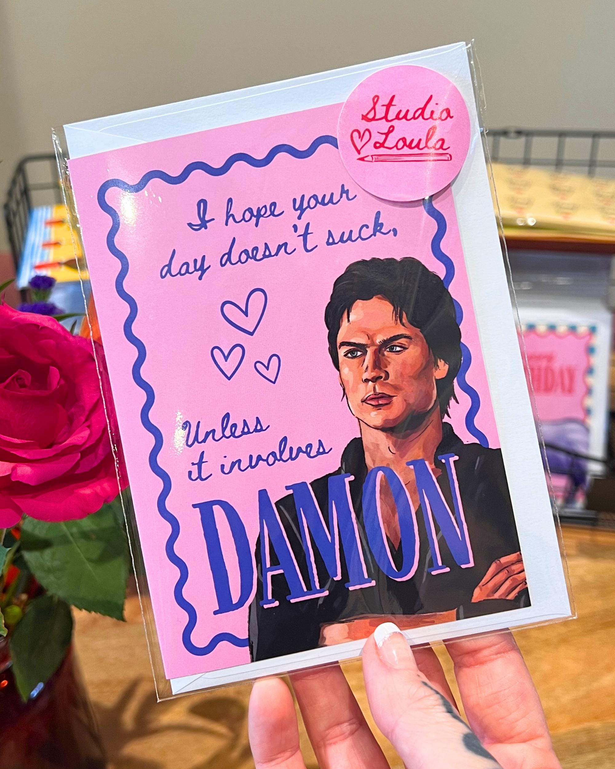 Damon Salvatore Birthday Card