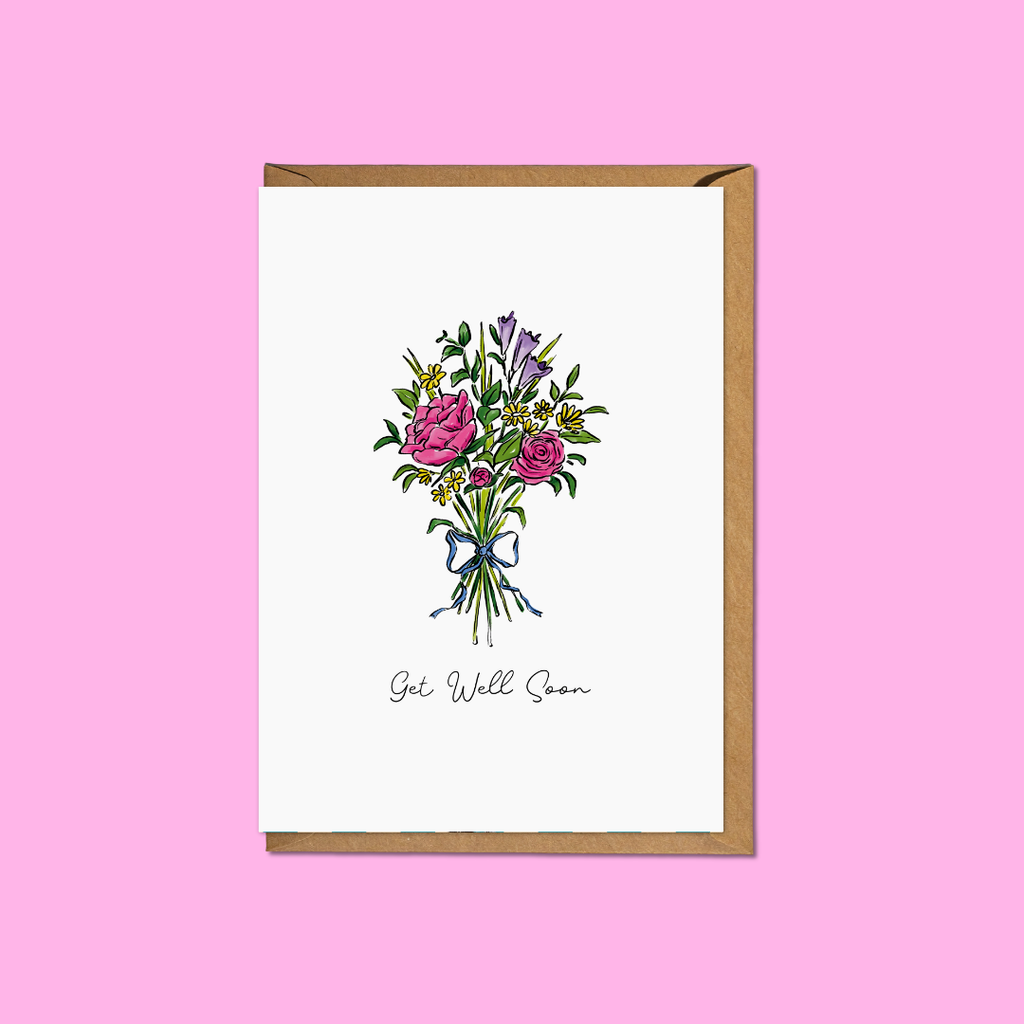 Get Well Soon Bouquet - A6 Card