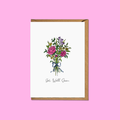 Get Well Soon Bouquet - A6 Card