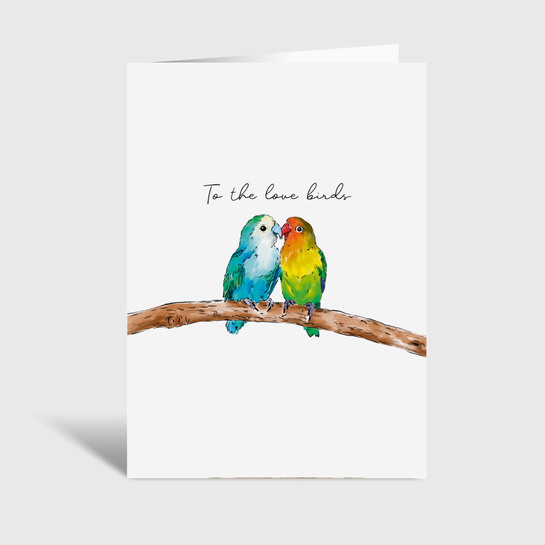 To The Love Birds - A6 Card