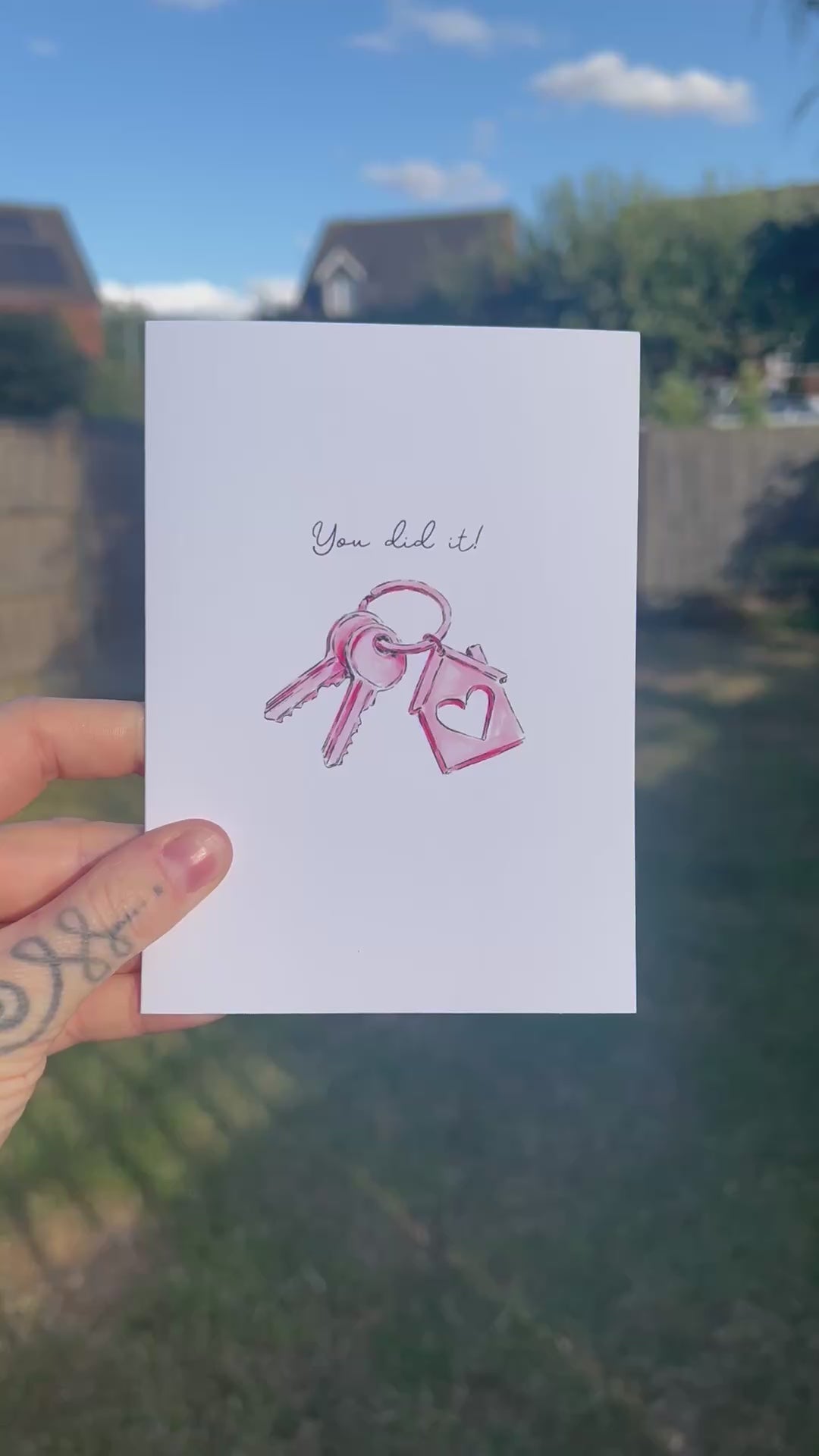 New Home “You Did It!” - A6 Card