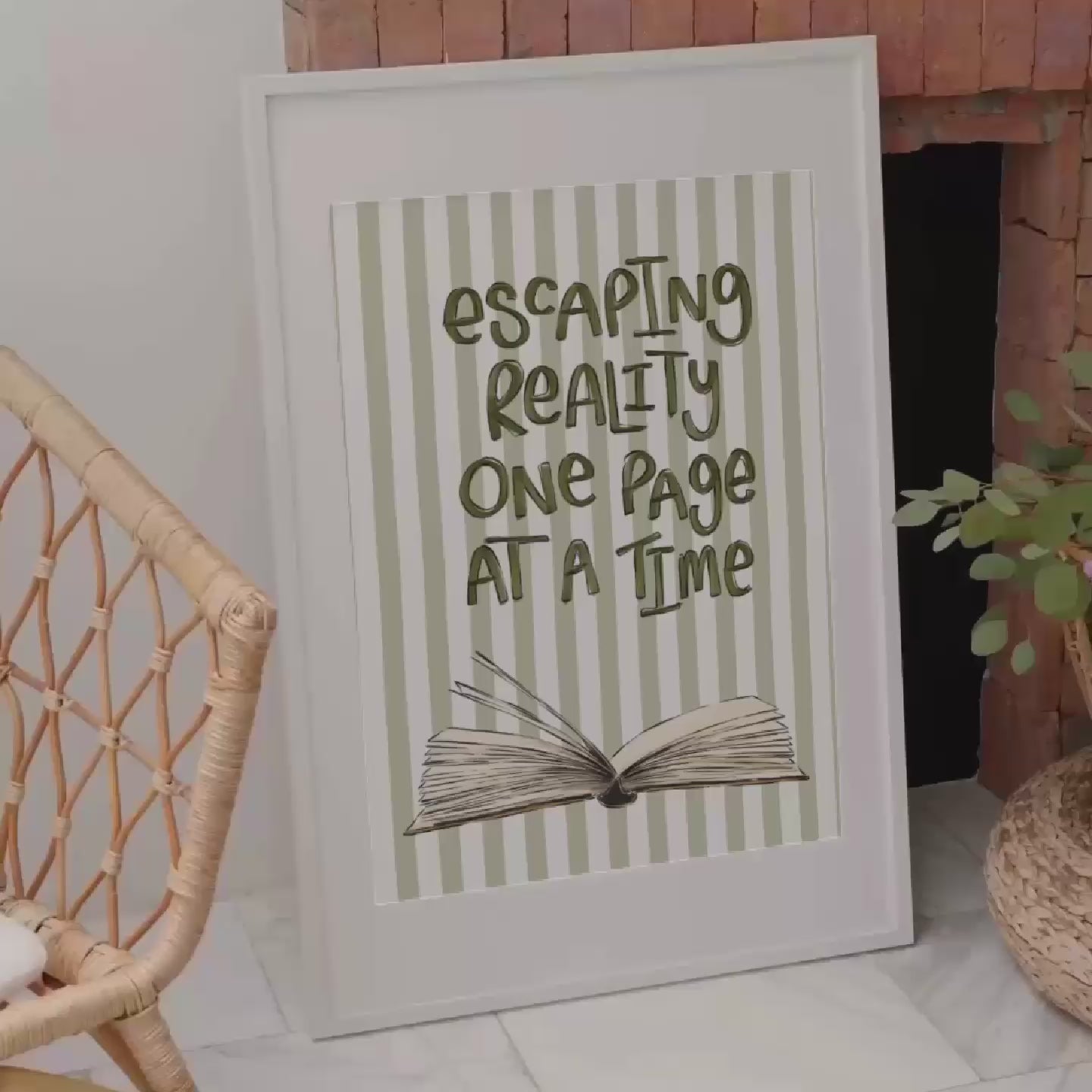 Escaping Reality One Page At A Time | Art Print