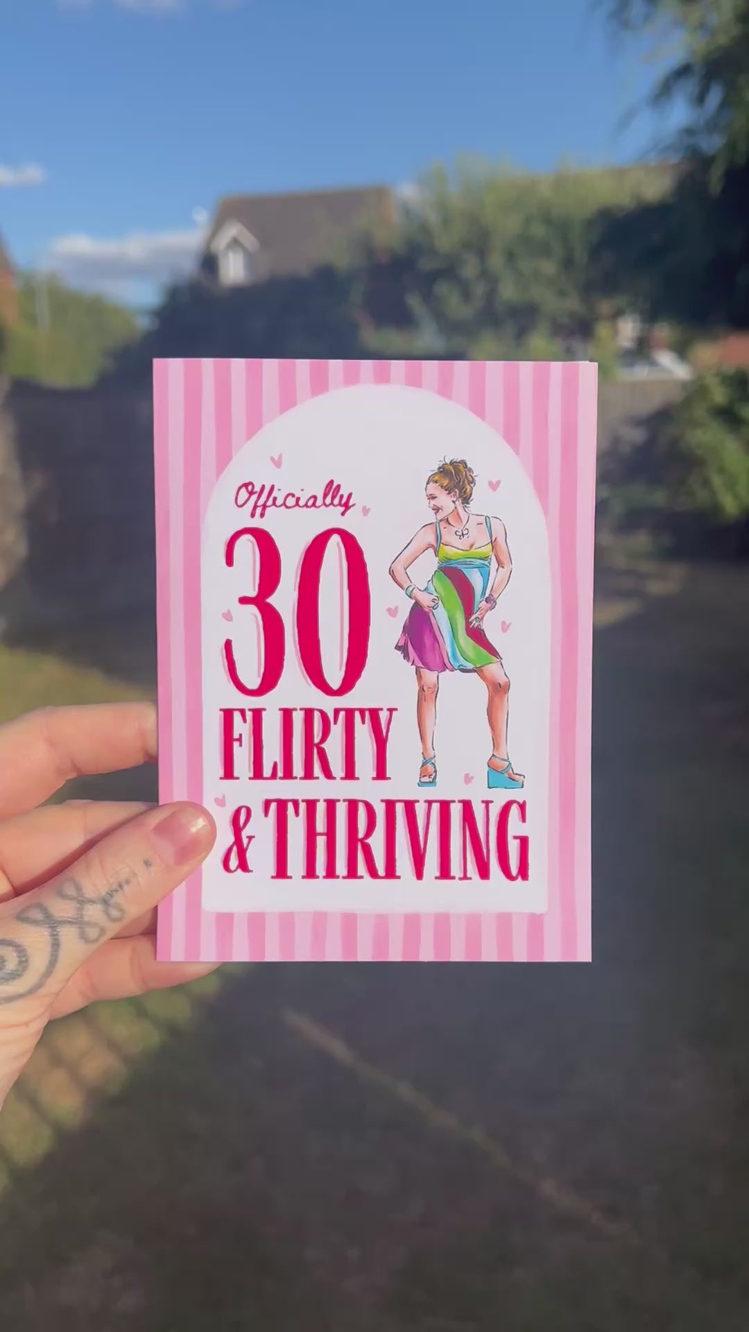 30 Flirty & Thriving - A6 Card