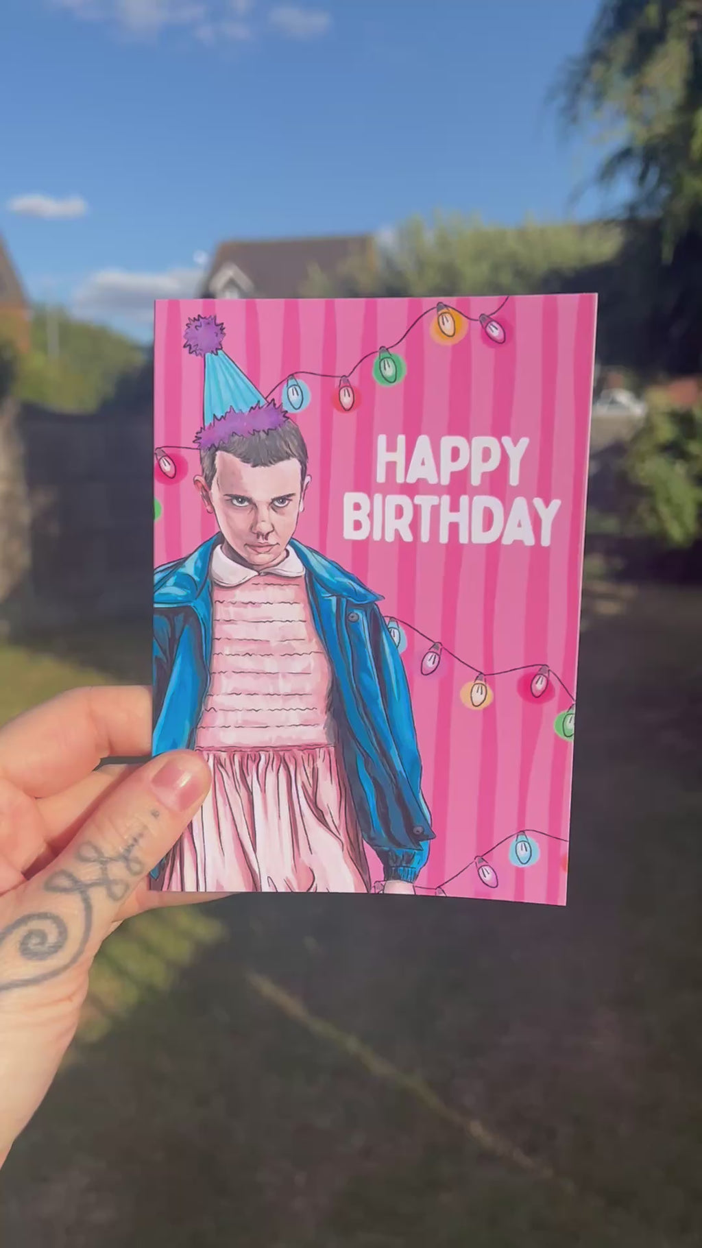 Stranger Things Birthday - A6 Card